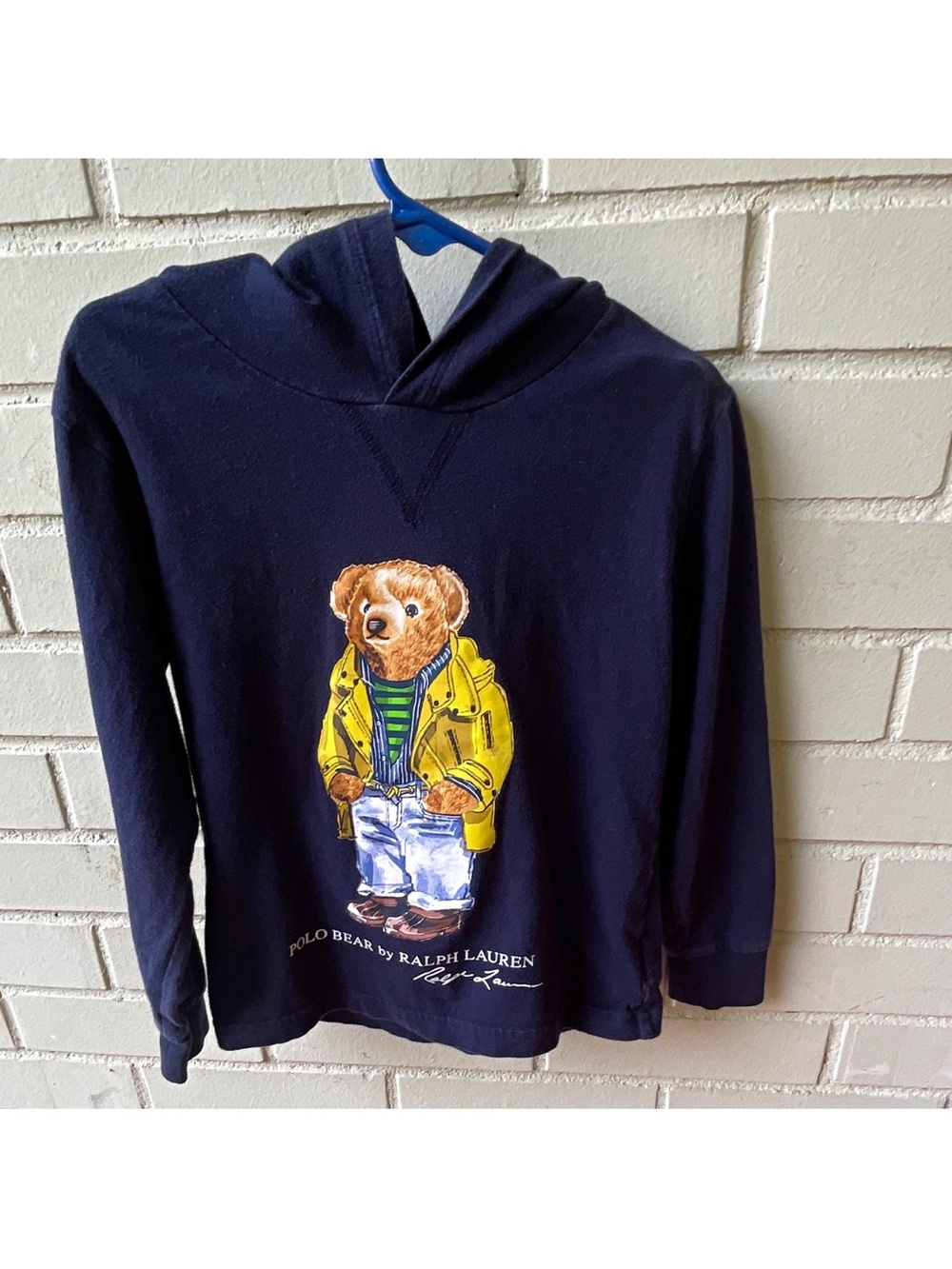 Kids Polo Ralph Lauren Navy Bear Hoodie